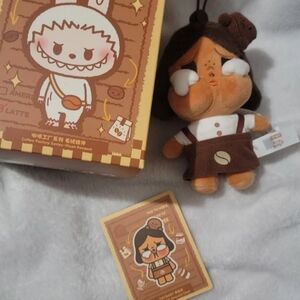 CRYBABY Dessert Chef - POP BEAN Coffee Factory Series Plush Pendant by POP MART